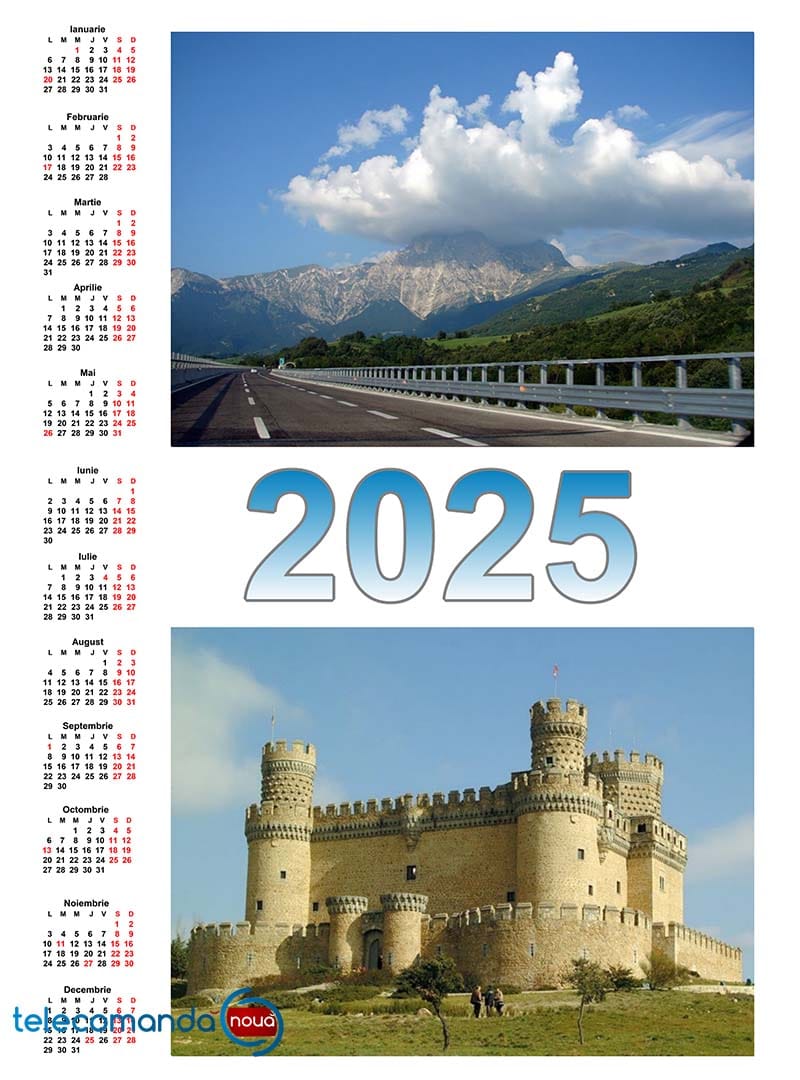 Calendar personalizat cu doua poze