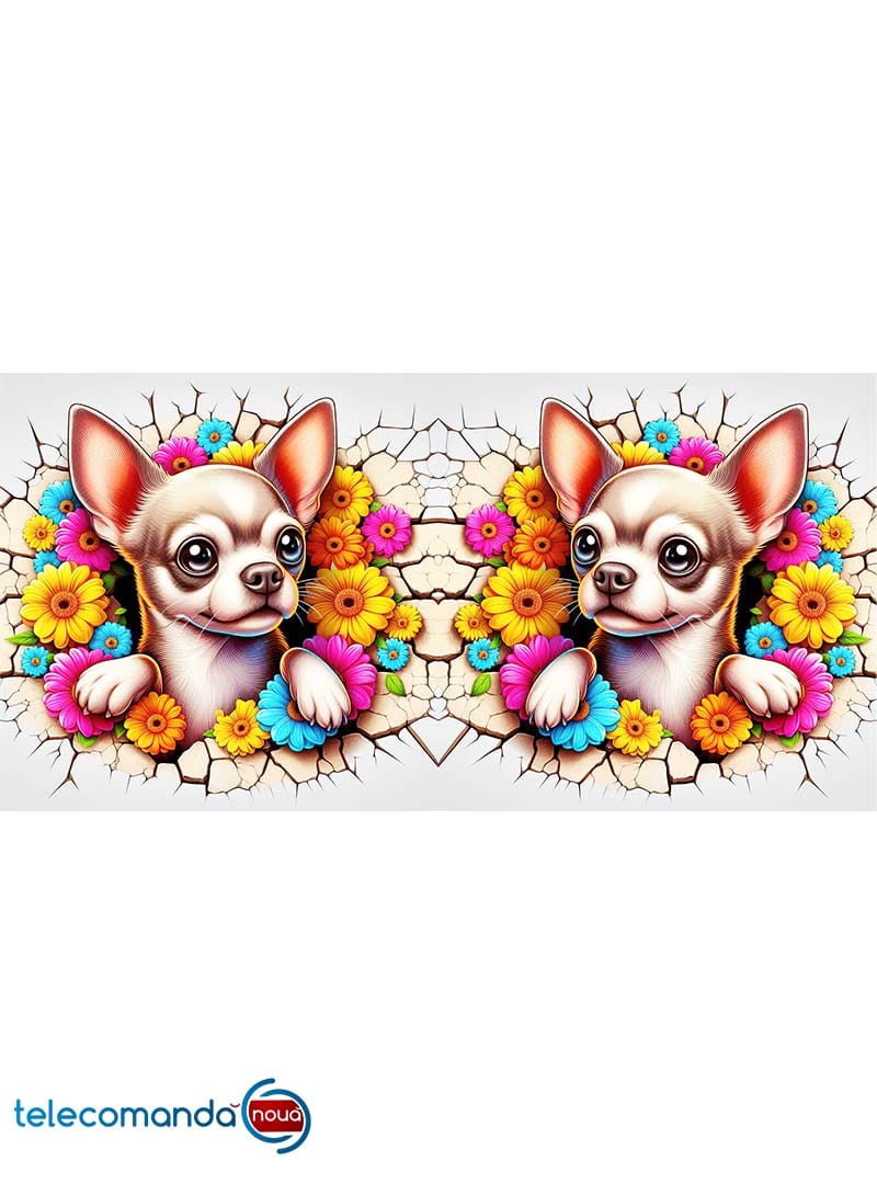 Cană albă personalizată Chihuahua - imagine 2