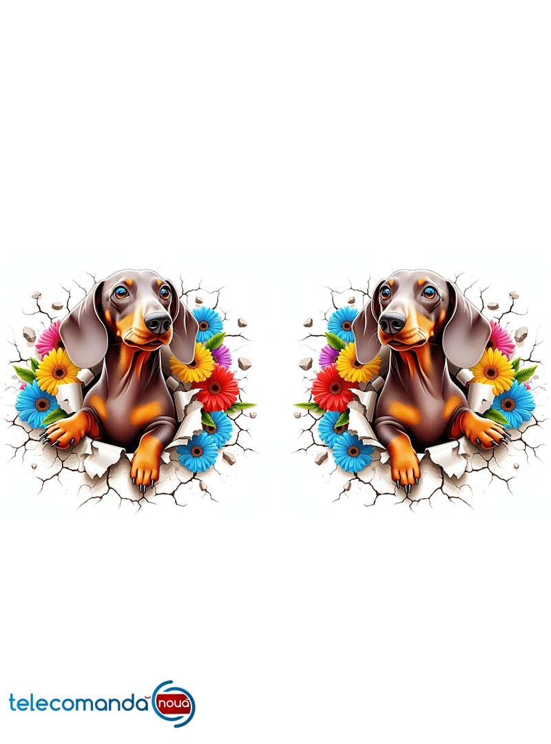 Cană albă personalizată cu Dachshund - imagine 2