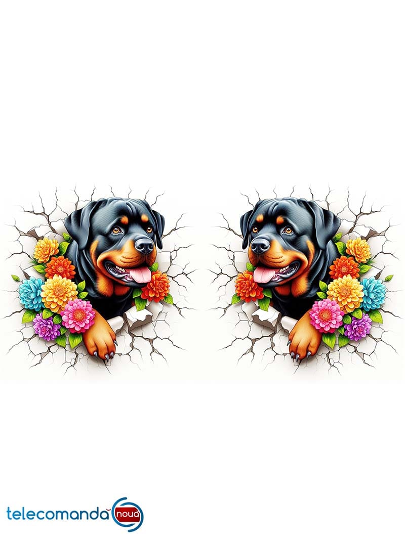 Cană albă personalizată Rottweiler - imagine 2